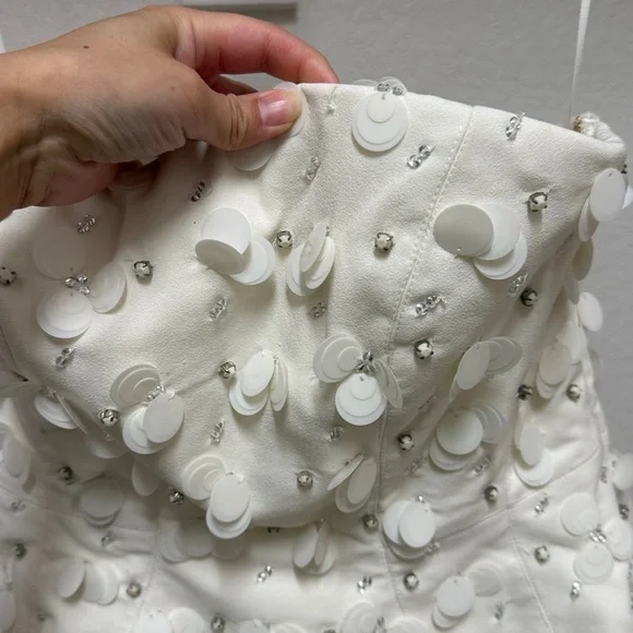 BHLDN Strapless Embellished Peplum Pleated Maxi Dress
BHLDN - Picture 7 of 12